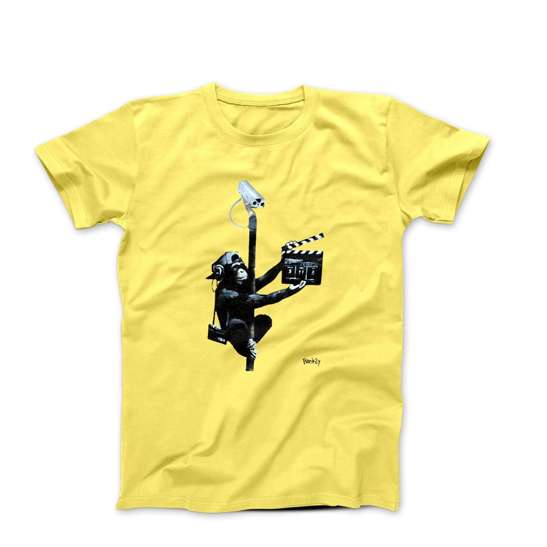Banksy Lights Camera Vandalism Street Art T-shirt - Street, Pop & Media Art - Harvey Ltd