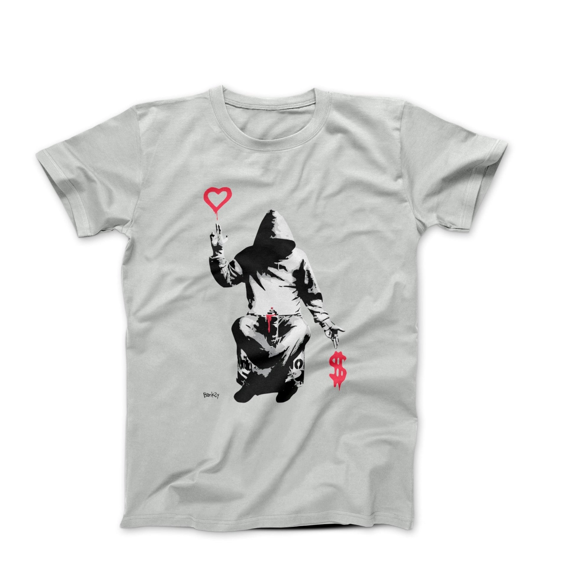 Banksy Love Over Money Graffiti Art T - shirt - Clothing - Harvey Ltd