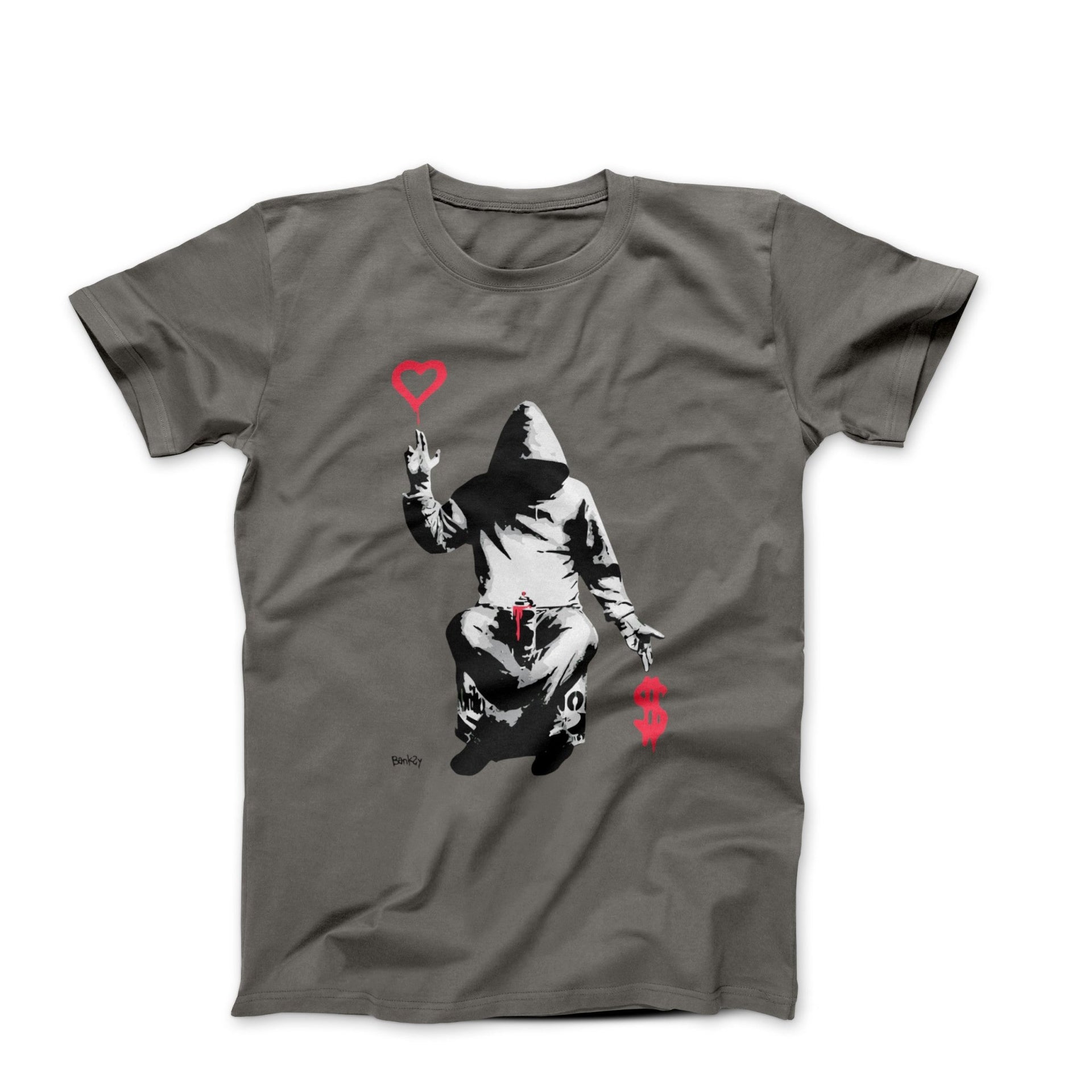 Banksy Love Over Money Graffiti Art T - shirt - Clothing - Harvey Ltd