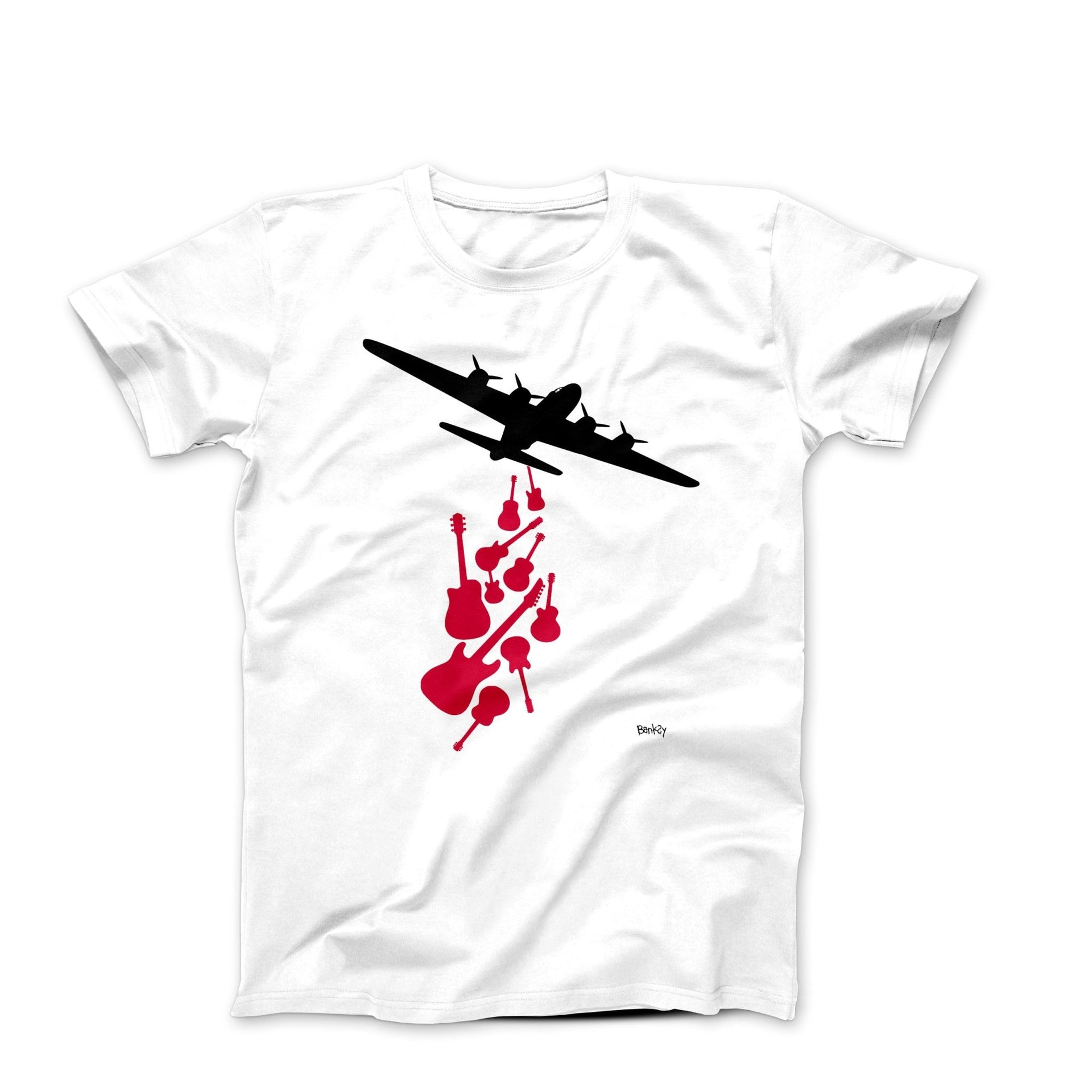 Banksy Make Music Not War Street Art T-shirt - Street, Pop & Media Art - Harvey Ltd