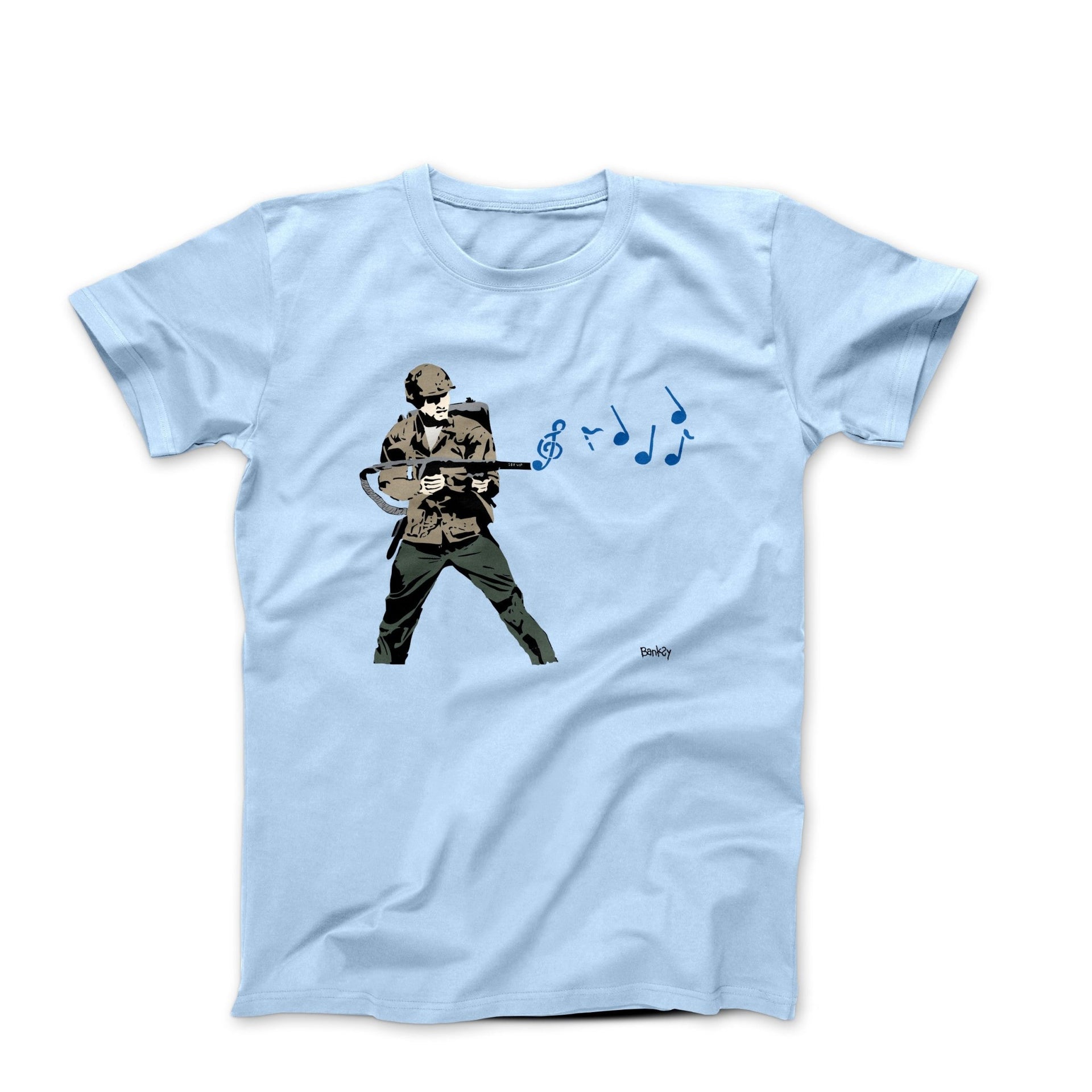 Banksy Music Soldier Street Art T-shirt - Street, Pop & Media Art - Harvey Ltd