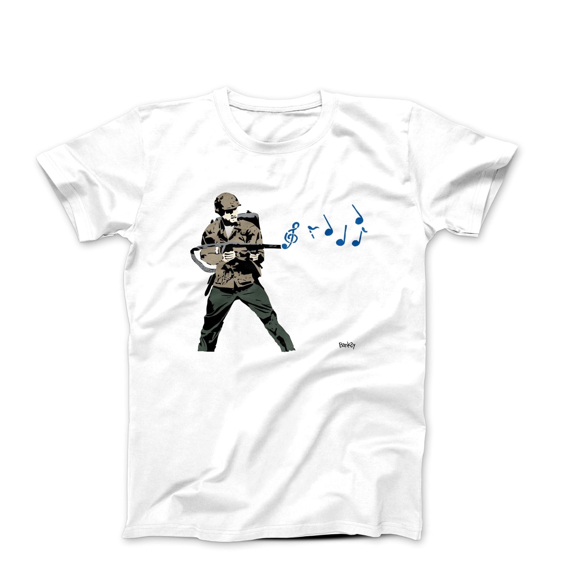 Banksy Music Soldier Street Art T-shirt - Street, Pop & Media Art - Harvey Ltd