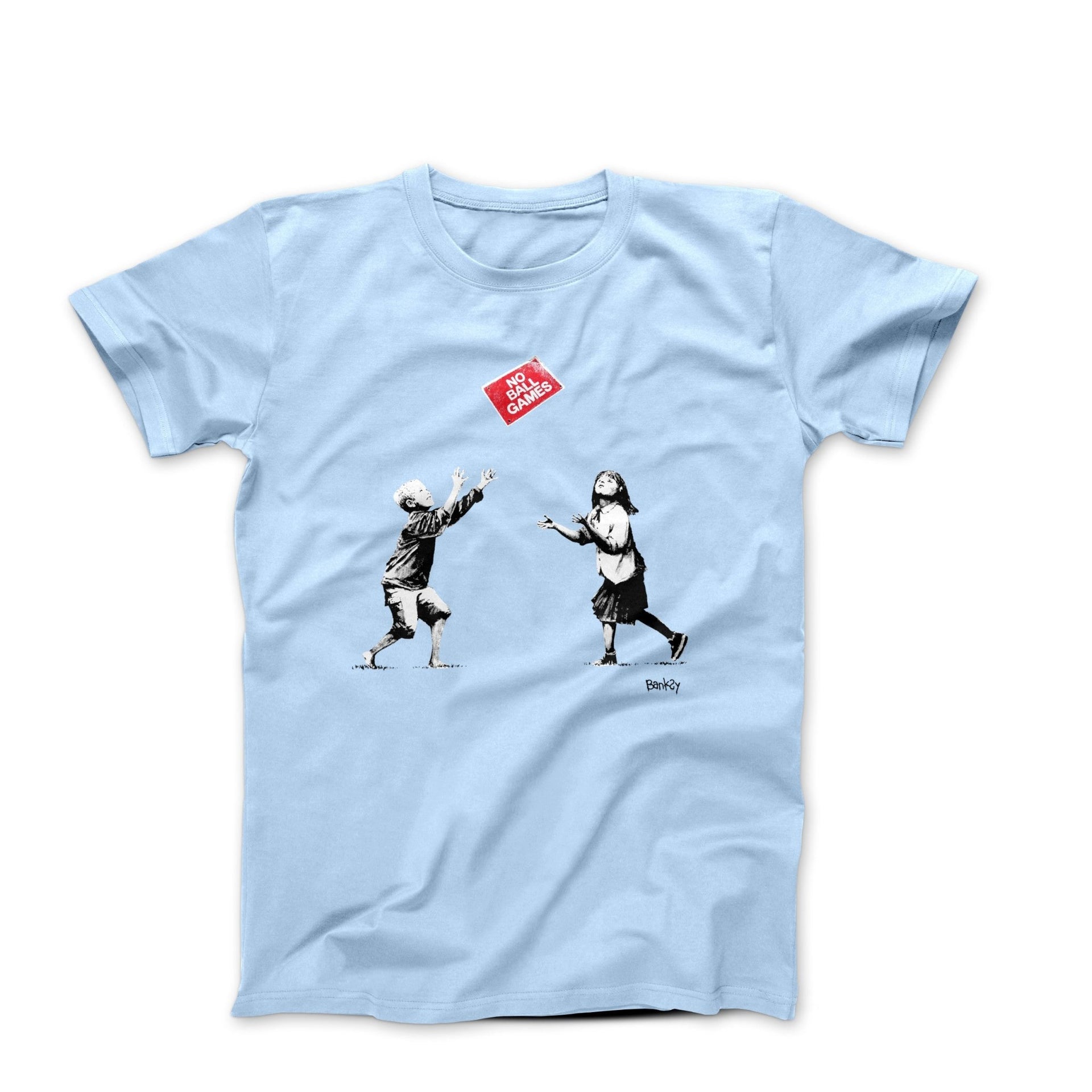 Banksy No Ball Games Street Art T-shirt - Street, Pop & Media Art - Harvey Ltd