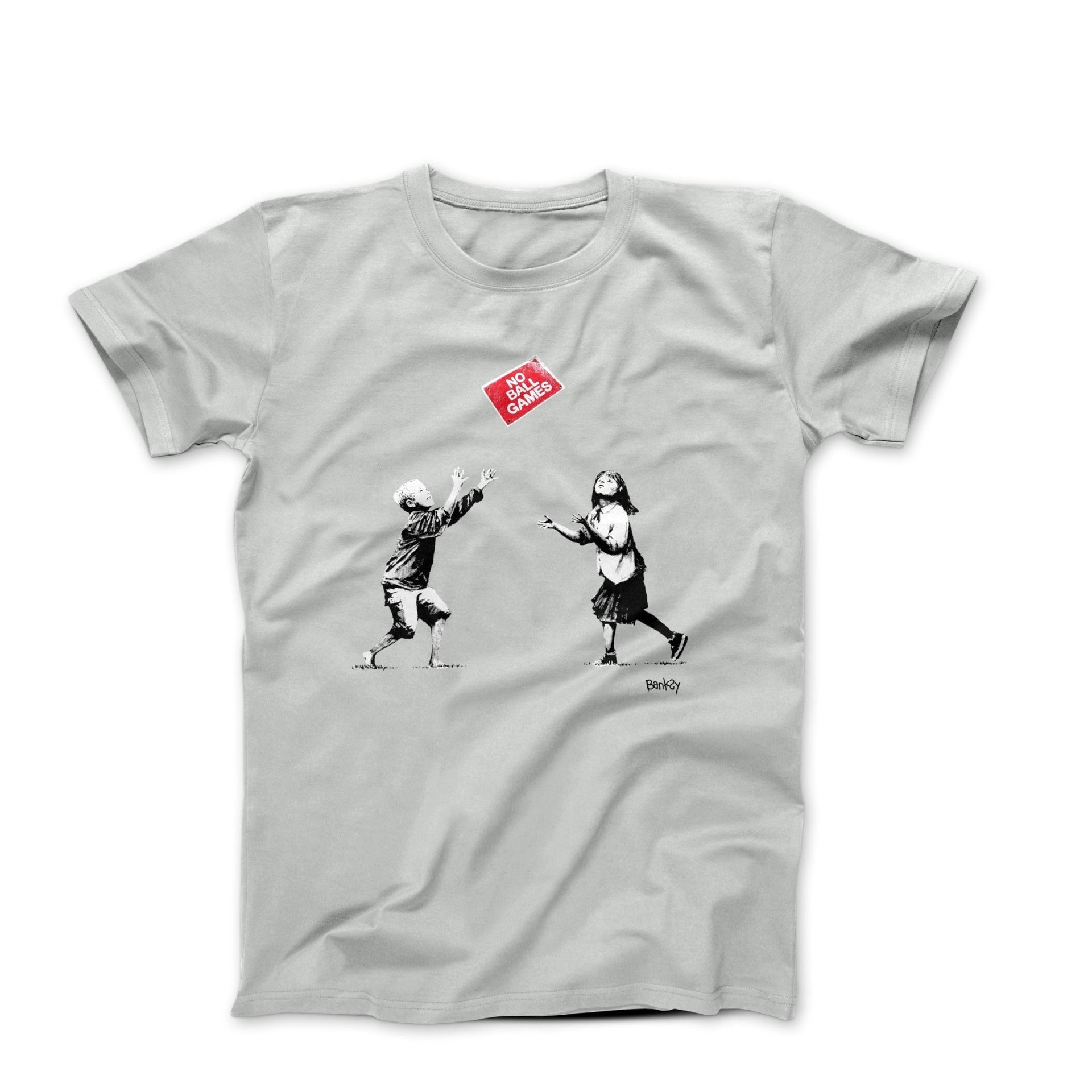 Banksy No Ball Games Street Art T-shirt - Street, Pop & Media Art - Harvey Ltd