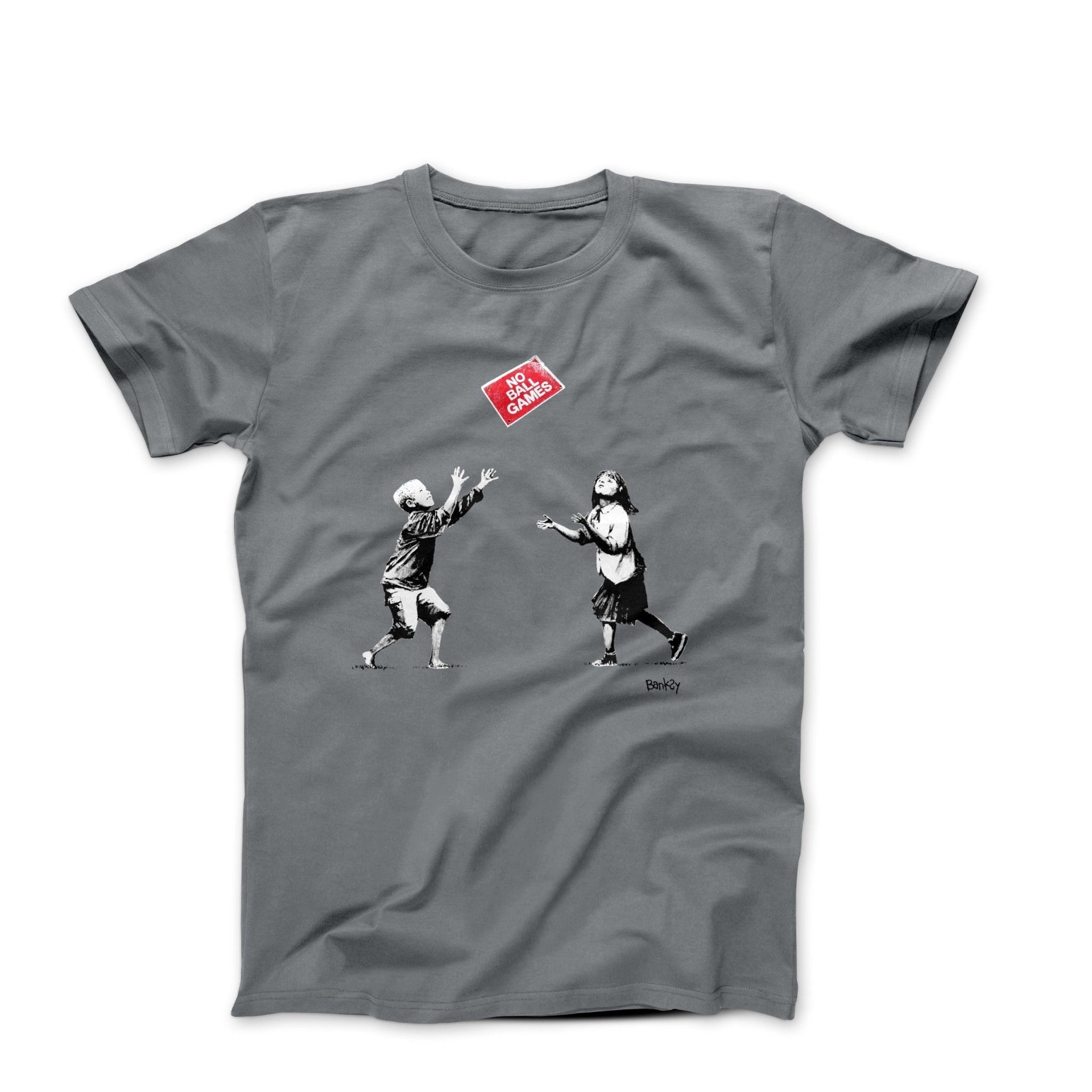 Banksy No Ball Games Street Art T-shirt - Street, Pop & Media Art - Harvey Ltd
