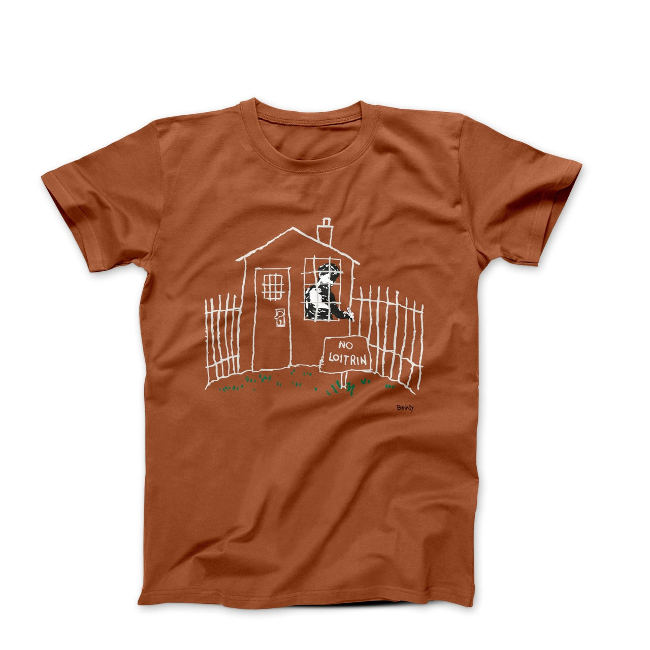 Banksy No Loitrin Street Art T-shirt - Street, Pop & Media Art - Harvey Ltd
