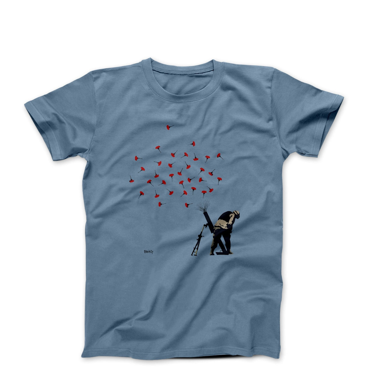 Banksy Only Roses Street Art T-shirt - Street, Pop & Media Art - Harvey Ltd