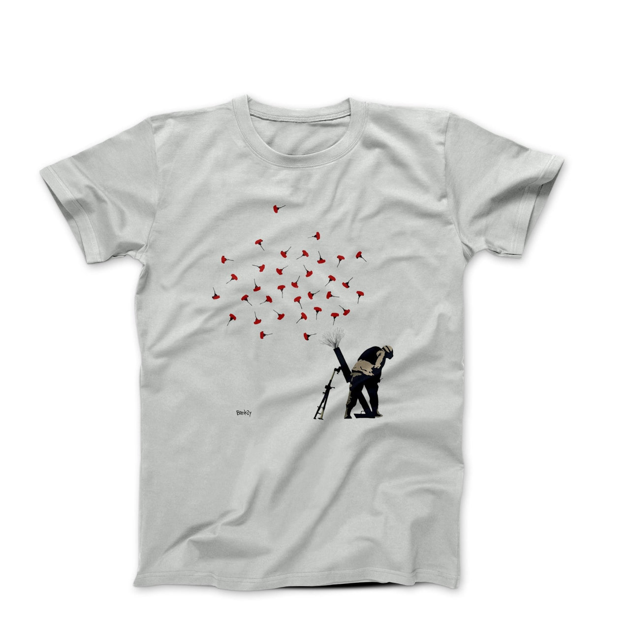 Banksy Only Roses Street Art T-shirt - Street, Pop & Media Art - Harvey Ltd