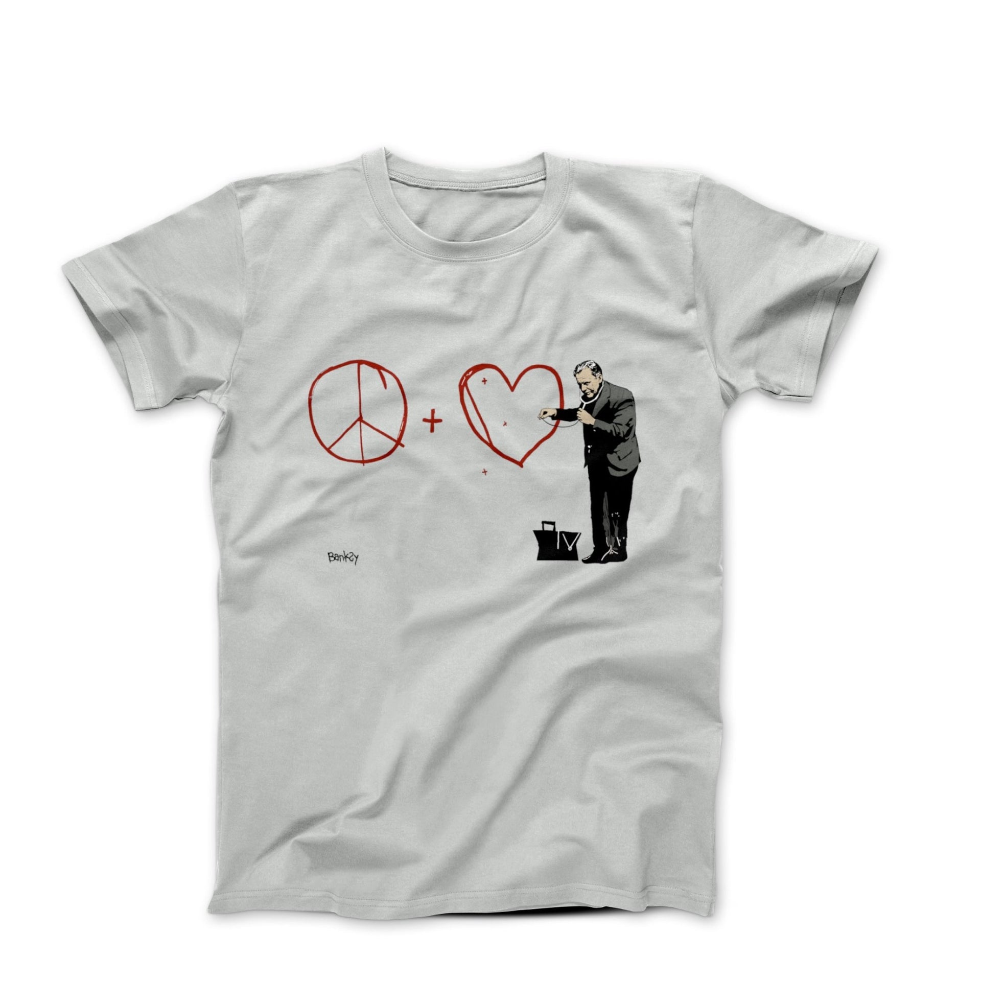 Banksy Peaceful Heart Doctor (2010) T-shirt - Street, Pop & Media Art - Harvey Ltd