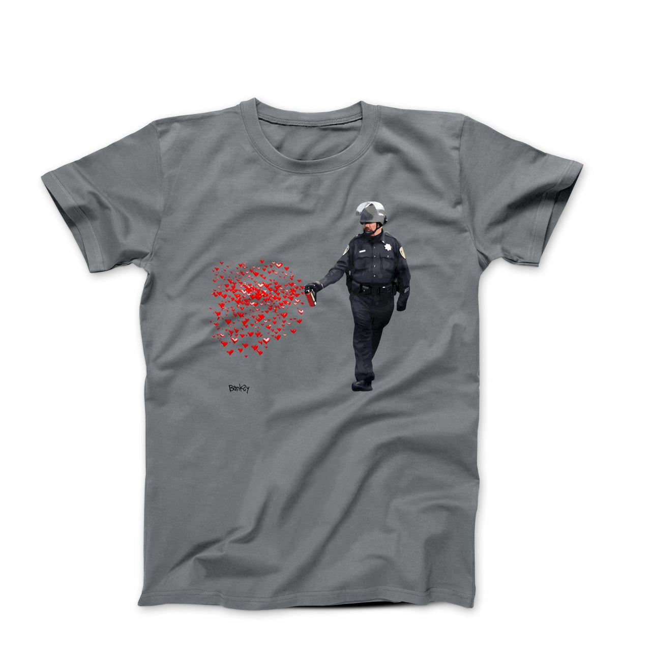 Banksy Pepper Spray Cop Street Art T-shirt - Street, Pop & Media Art - Harvey Ltd