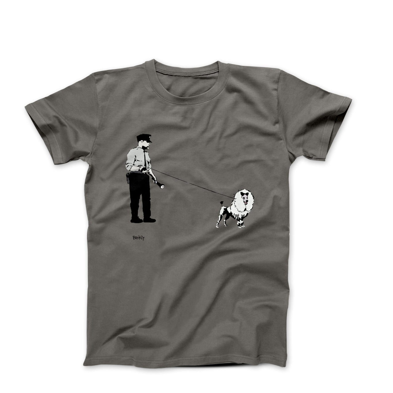 Banksy Police Show Dog Street Art T-shirt - Street, Pop & Media Art - Harvey Ltd