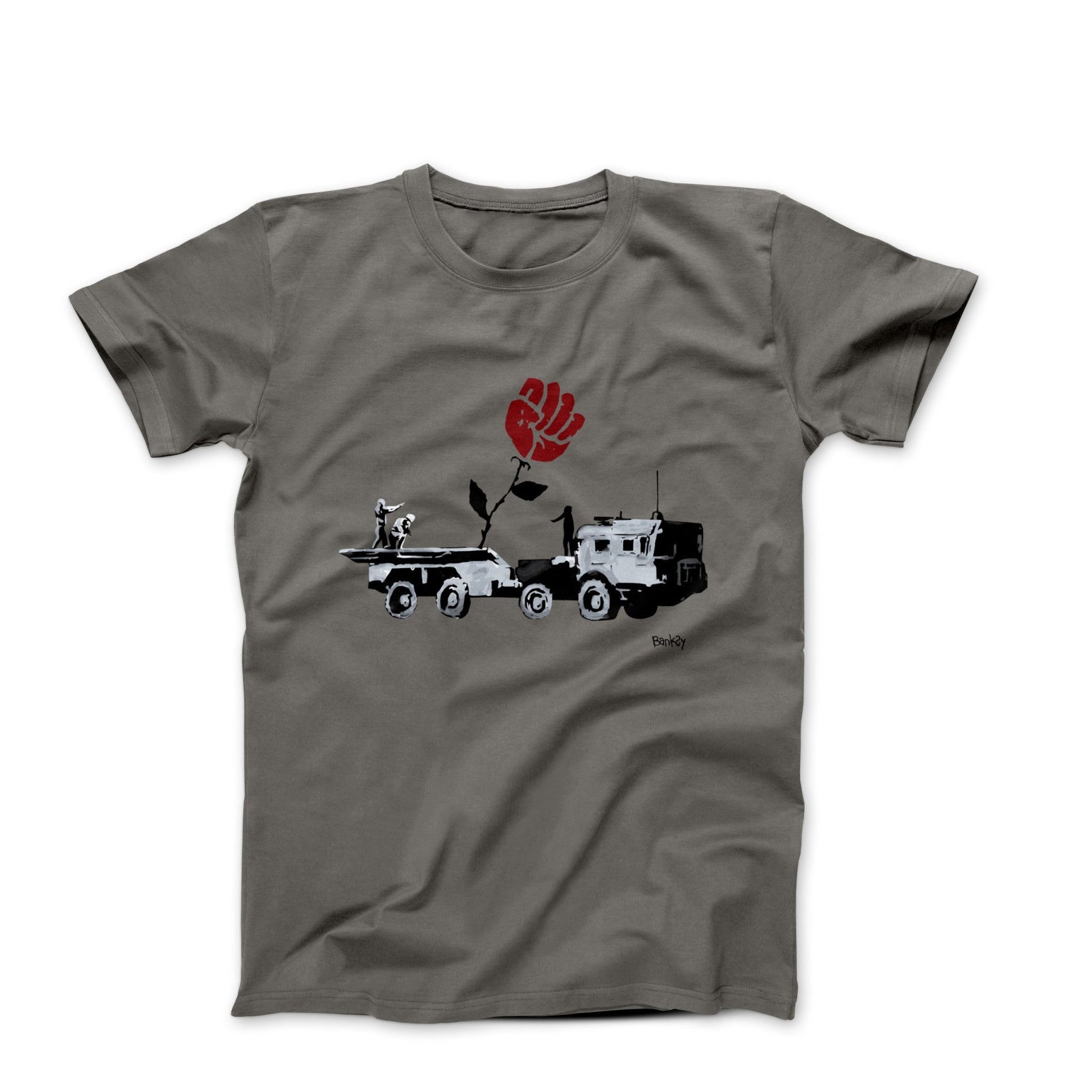 Banksy Rocket Launcher In Kiev (2022) Street Art T-shirt - Street, Pop & Media Art - Harvey Ltd