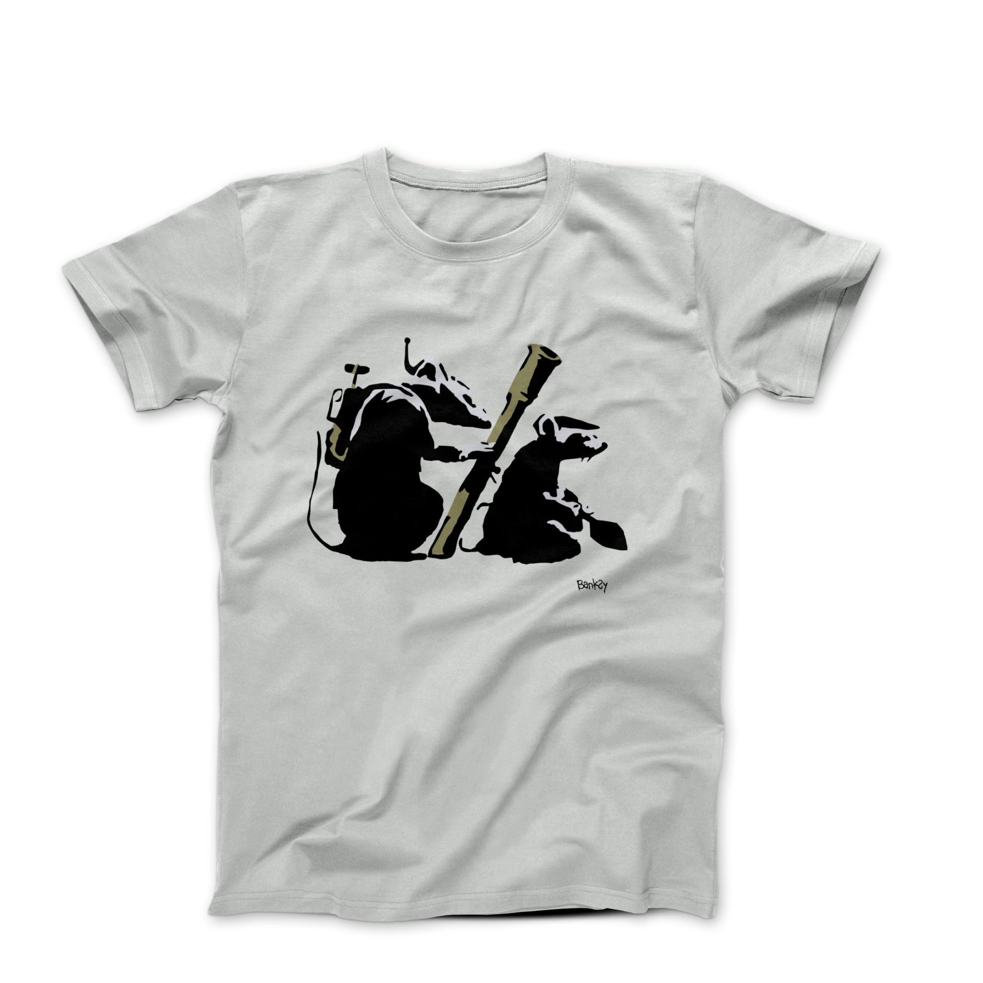Banksy Rocket Launcher Rats Street Art T-shirt - Street, Pop & Media Art - Harvey Ltd