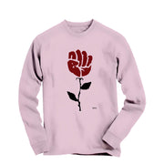 Banksy Rose In Sidewalk (2008) Long Sleeve Tee - Street, Pop & Media Art - Harvey Ltd