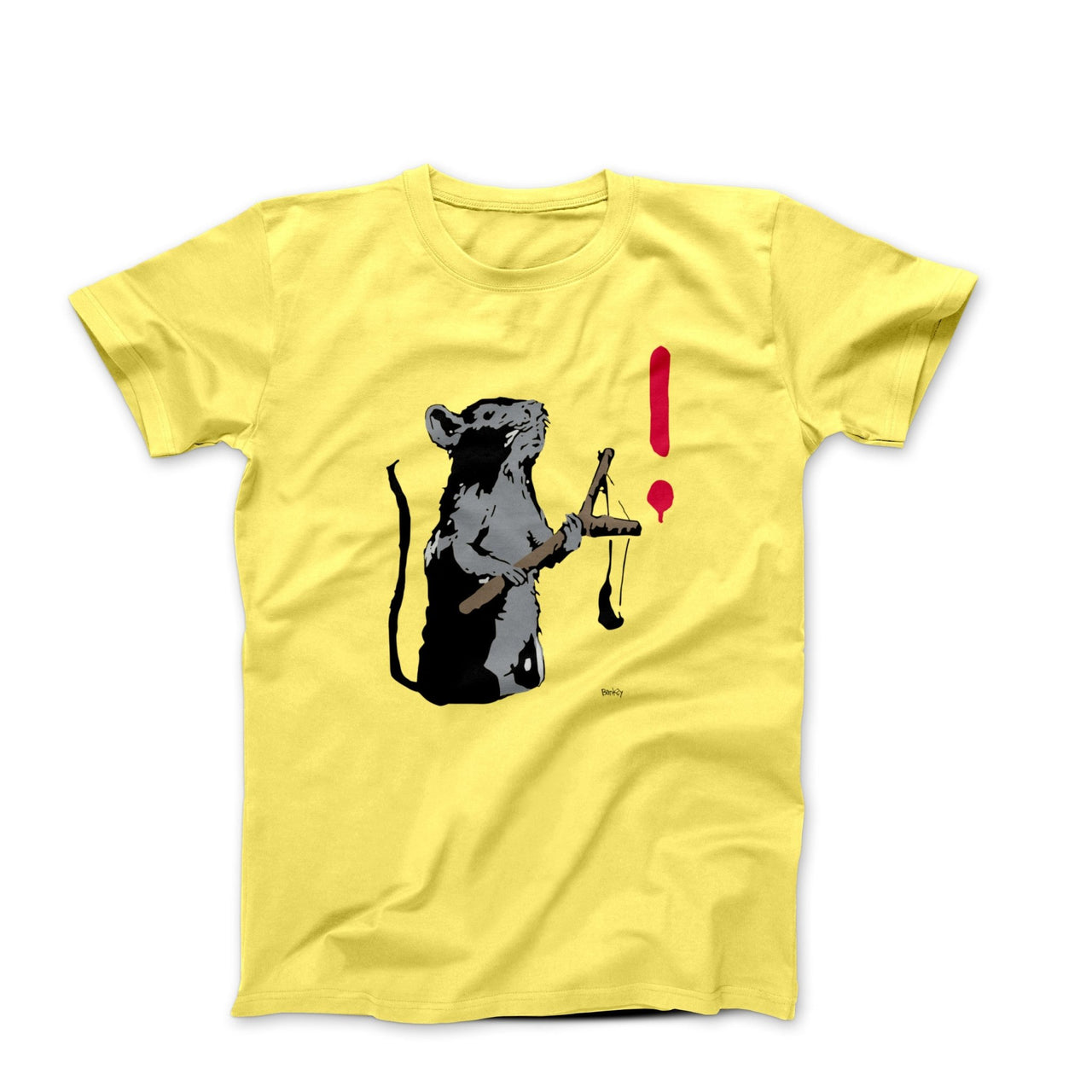 Banksy Sling Shot Rat Street Art T-shirt - Street, Pop & Media Art - Harvey Ltd