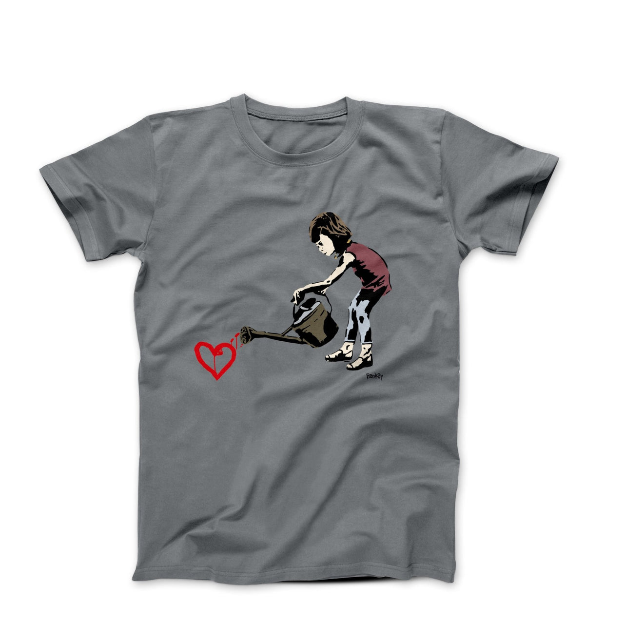 Banksy Watering Love T-shirt - Street, Pop & Media Art - Harvey Ltd