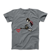 Banksy Watering Love T-shirt - Street, Pop & Media Art - Harvey Ltd