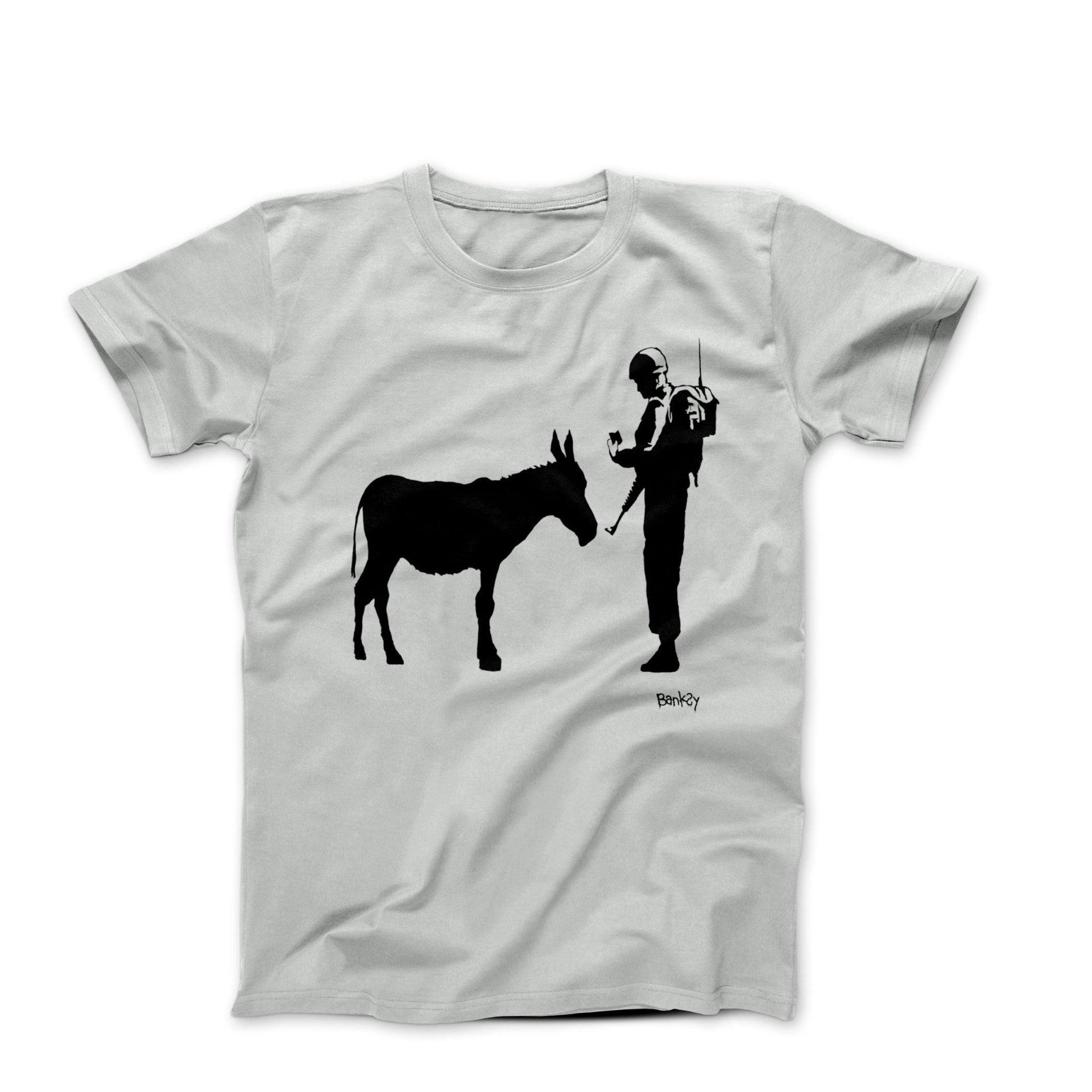 Banksy West Bank Donkey Checkpoint Street Art T-shirt - Street, Pop & Media Art - Harvey Ltd