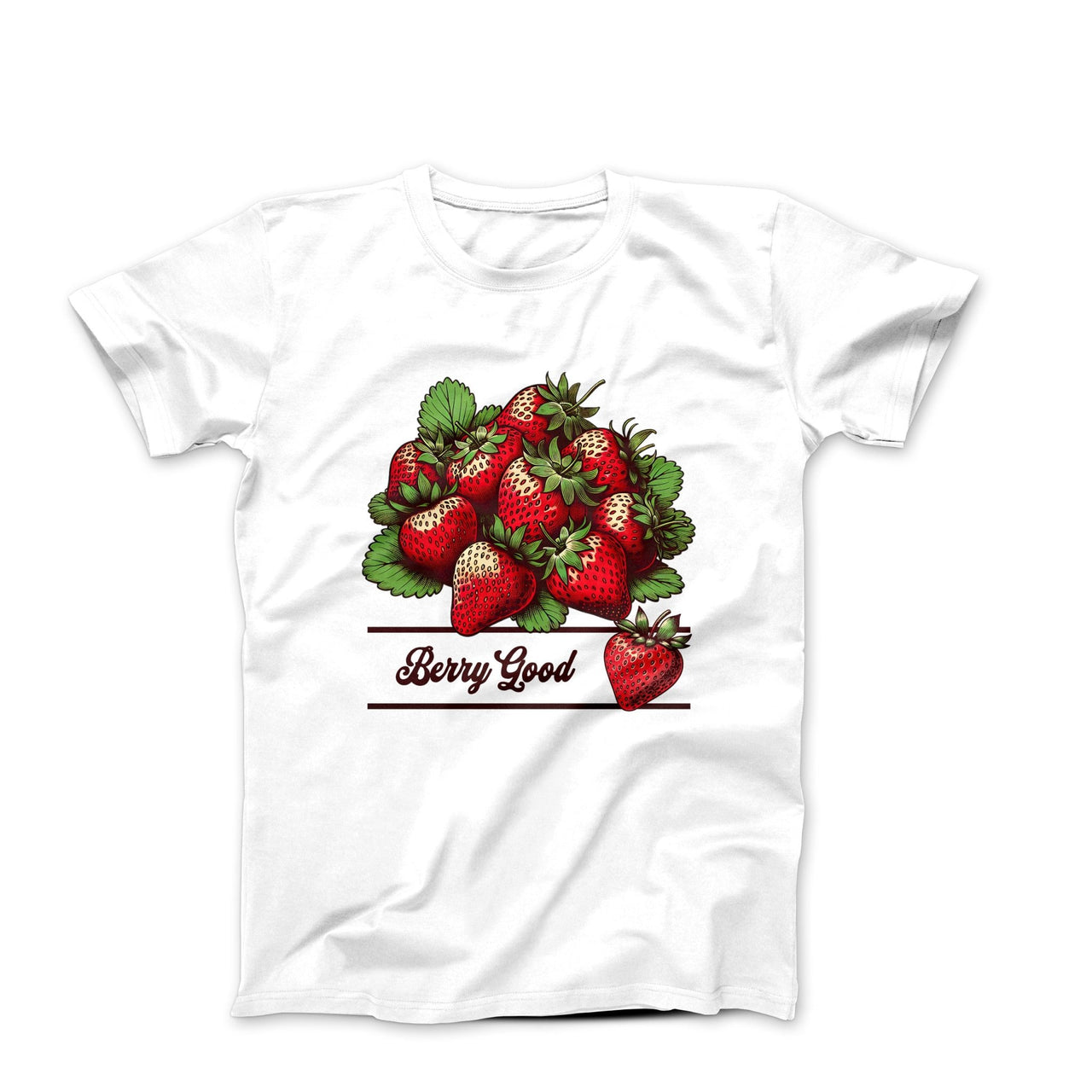 Berry Good Strawberries Illustration T-shirt - Plants, Garden & Food - Harvey Ltd