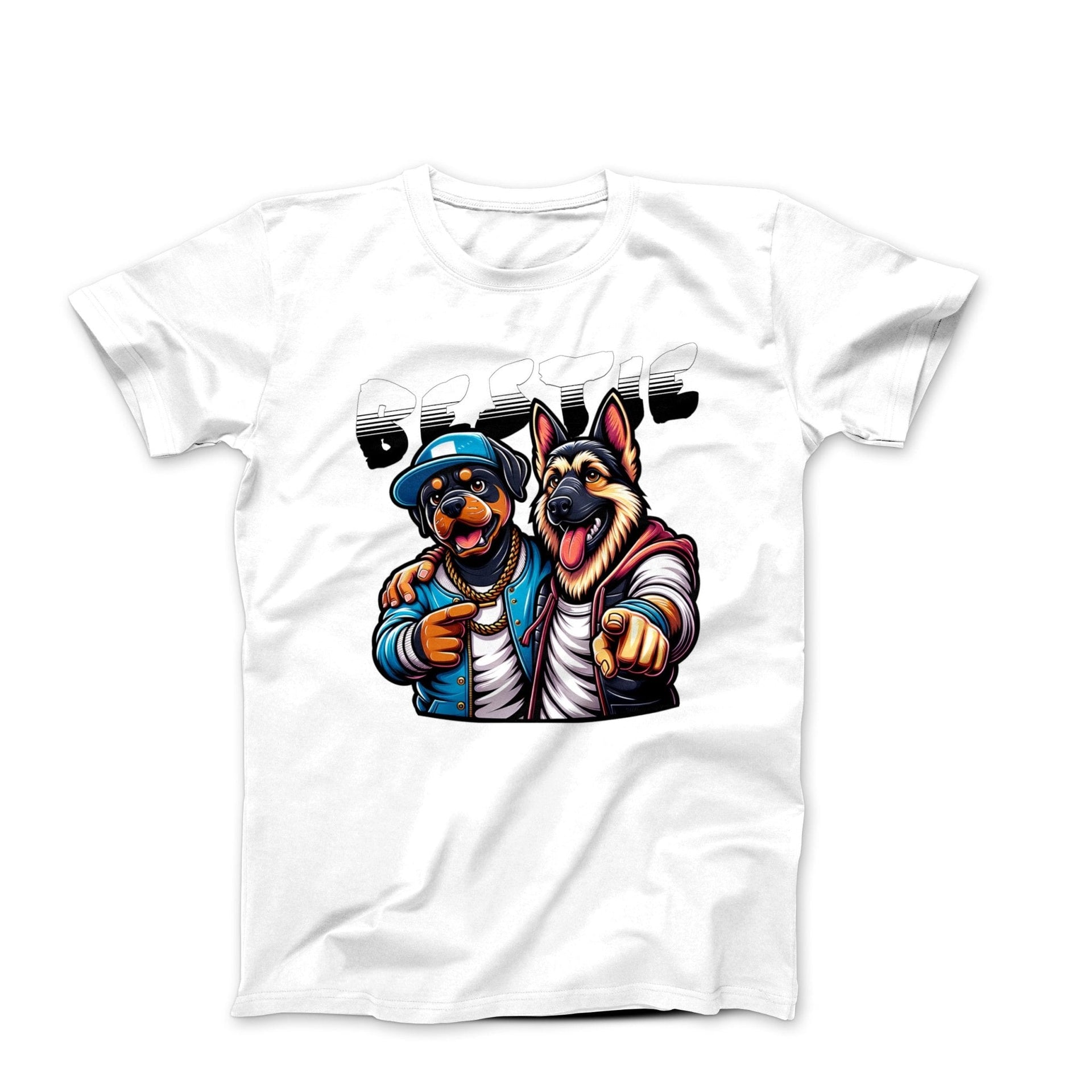 Bestie Dogs Illustration T-shirt - Pets & Animals - Harvey Ltd