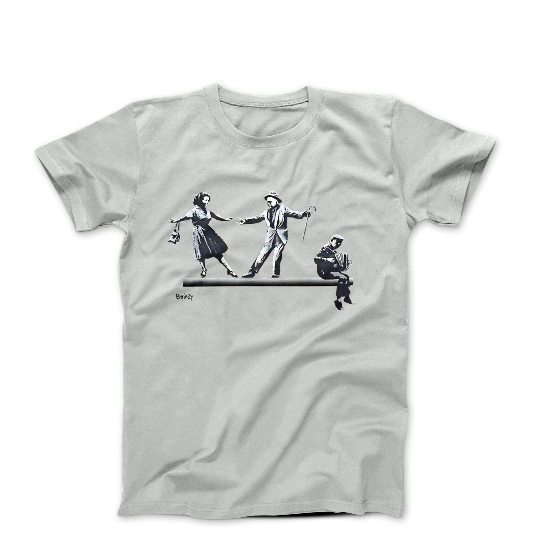 Banksy Bus Stop Dancers Street Art T-shirt - Street, Pop & Media Art - Harvey Ltd