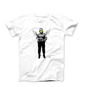 Banksy Flying Copper (2003) Street Art T-shirt - Street, Pop & Media Art - Harvey Ltd