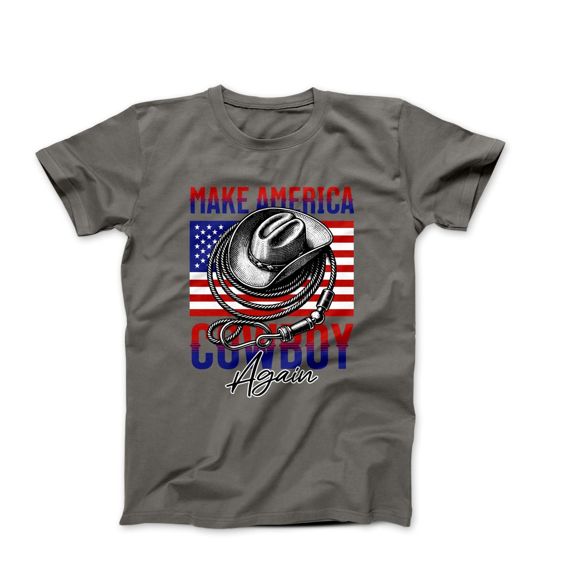 Make America Cowboy Again Illustration T-shirt - Movies, TV & Others - Harvey Ltd