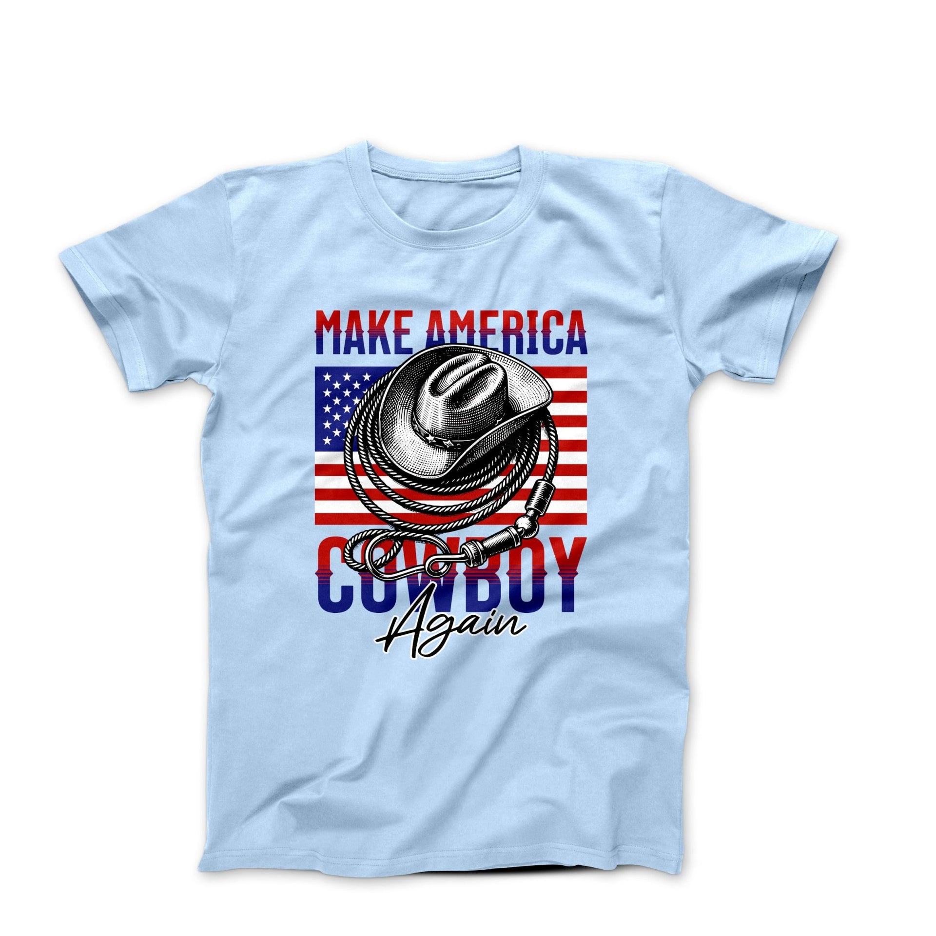 Make America Cowboy Again Illustration T-shirt - Movies, TV & Others - Harvey Ltd