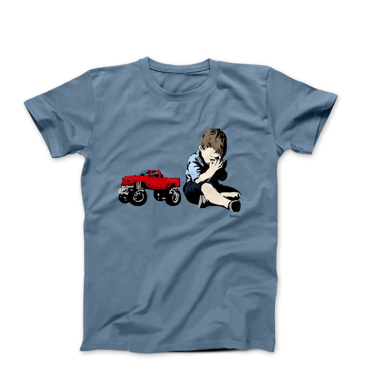 Banksy Crying Boy Street Art T-shirt - Street, Pop & Media Art - Harvey Ltd
