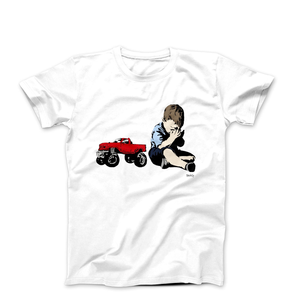 Banksy Crying Boy Street Art T-shirt - Street, Pop & Media Art - Harvey Ltd