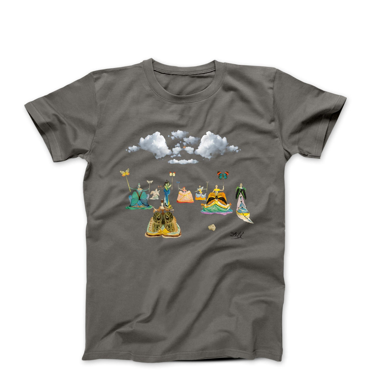Dali Women With Butterflies (1976) Artwork T-shirt - Greatest Artists - Harvey Ltd