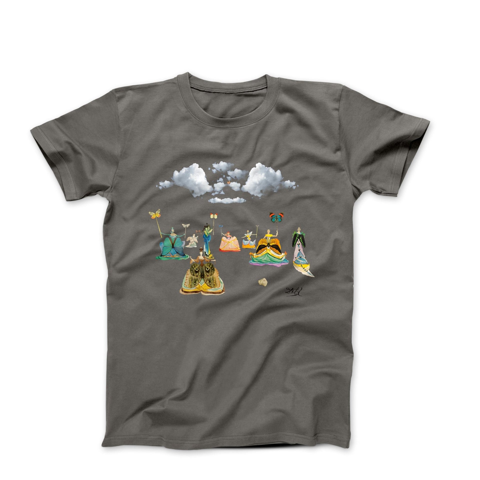 Dali Women With Butterflies (1976) Artwork T-shirt - Greatest Artists - Harvey Ltd