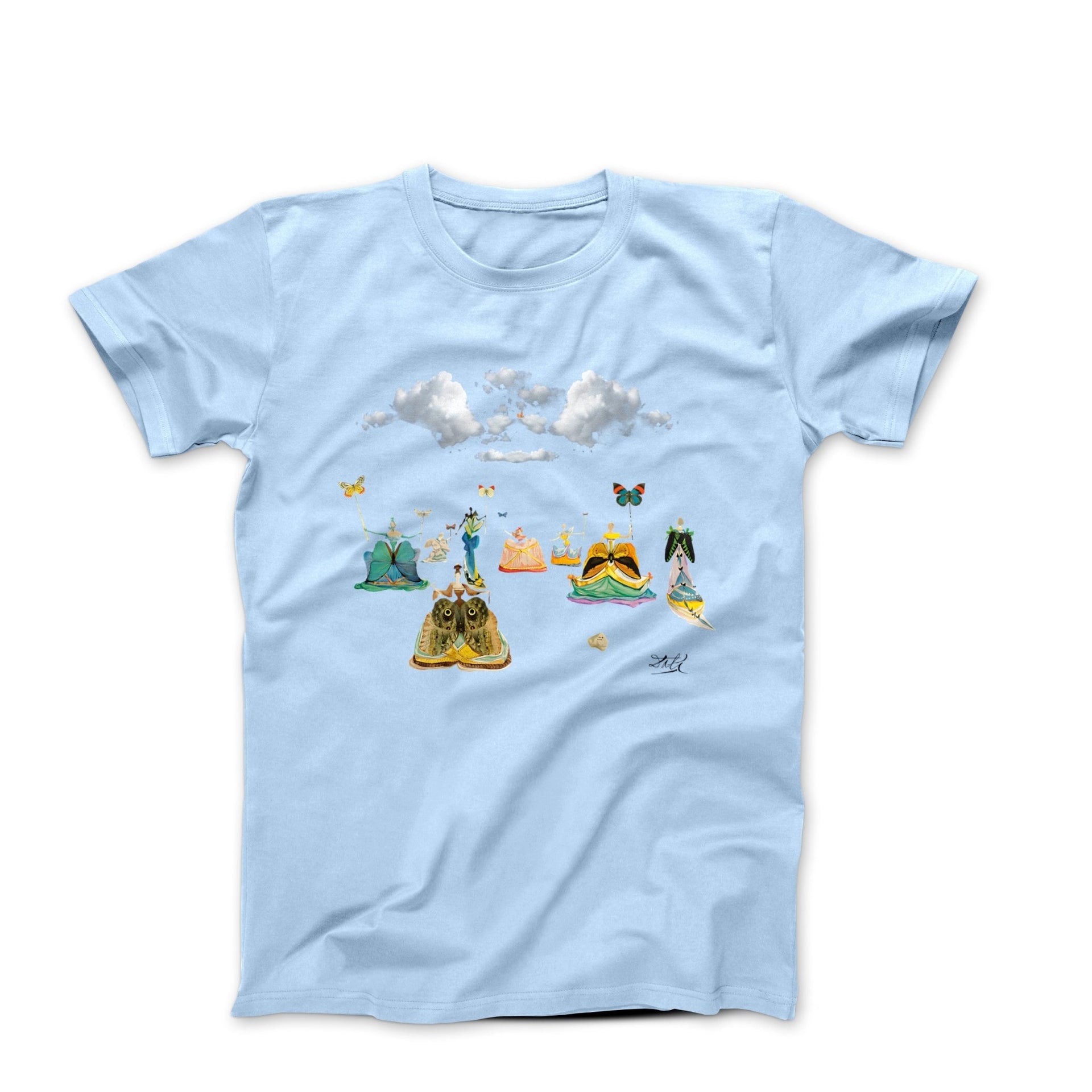 Dali Women With Butterflies (1976) Artwork T-shirt - Greatest Artists - Harvey Ltd
