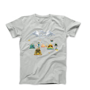 Dali Women With Butterflies (1976) Artwork T-shirt - Greatest Artists - Harvey Ltd
