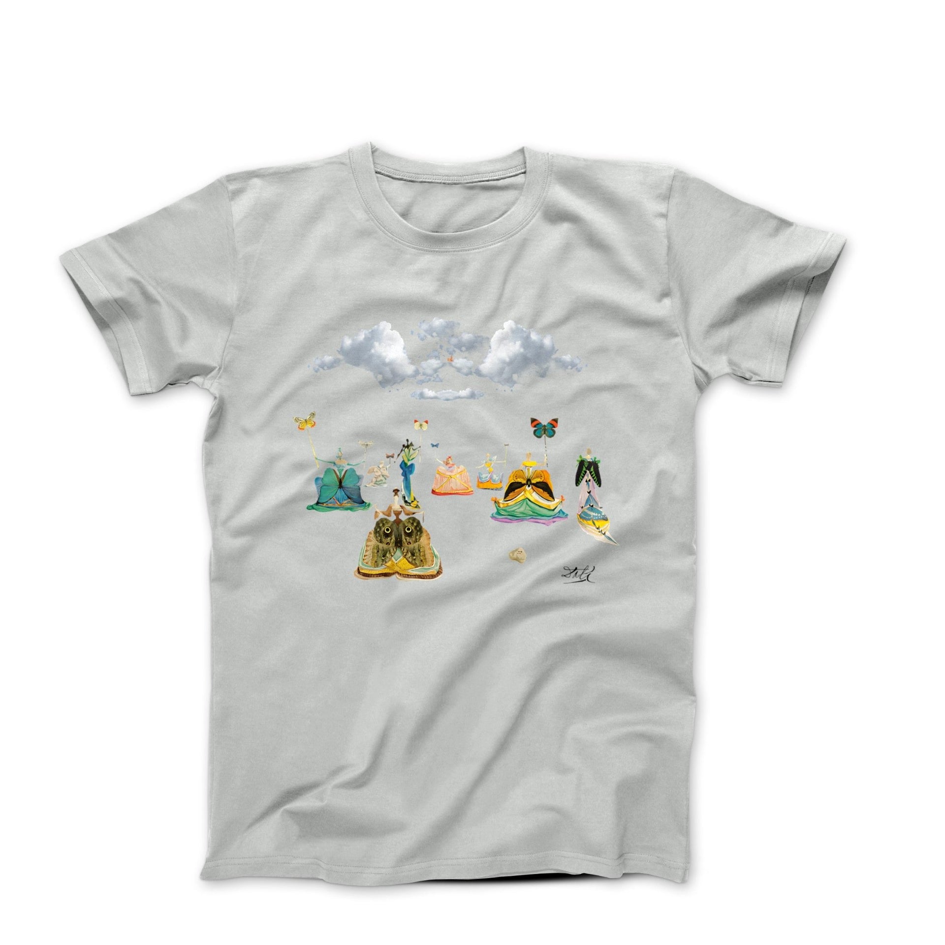 Dali Women With Butterflies (1976) Artwork T-shirt - Greatest Artists - Harvey Ltd