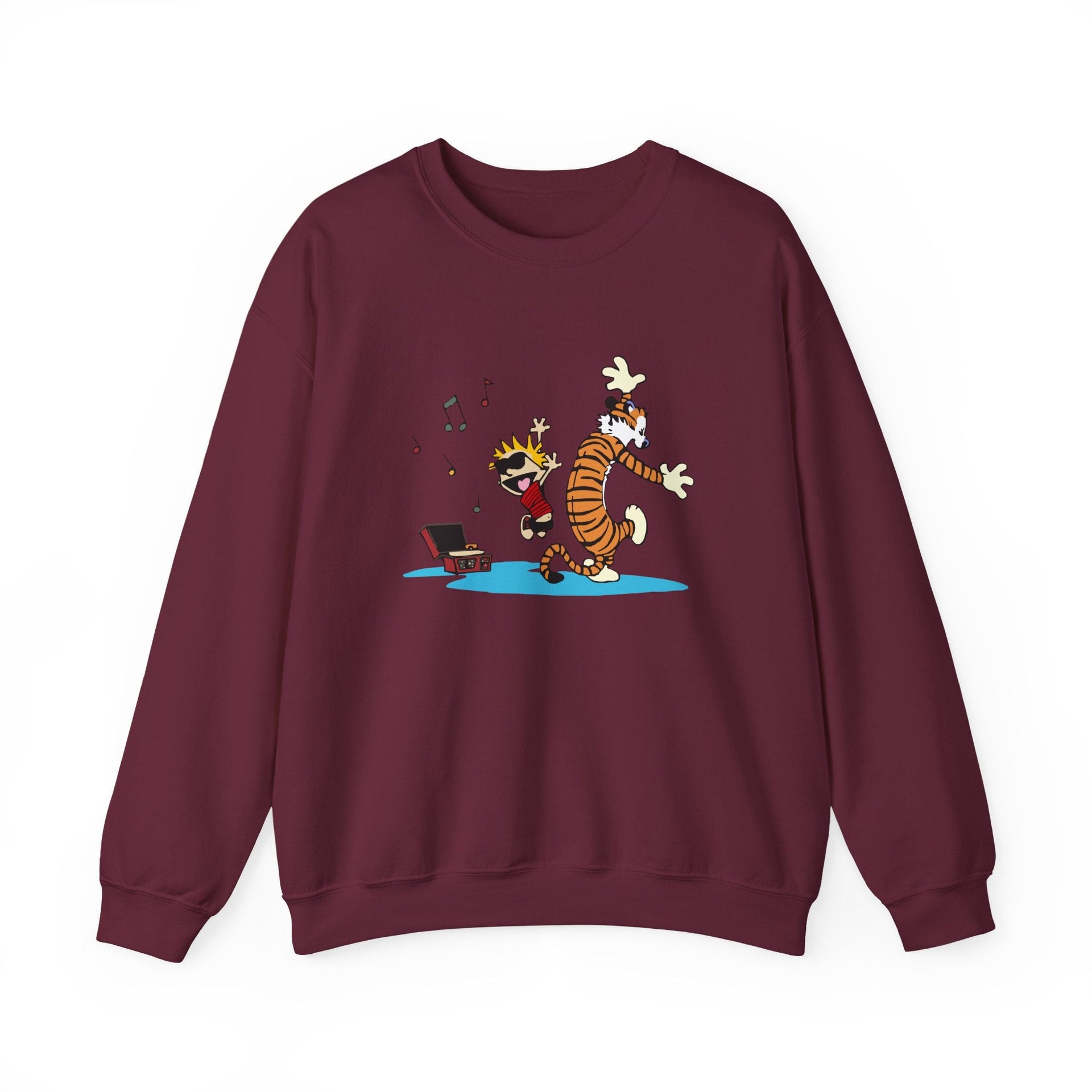 Dancing to Music Illustration Sweatshirt - Comics, Movies & Music - Harvey Ltd