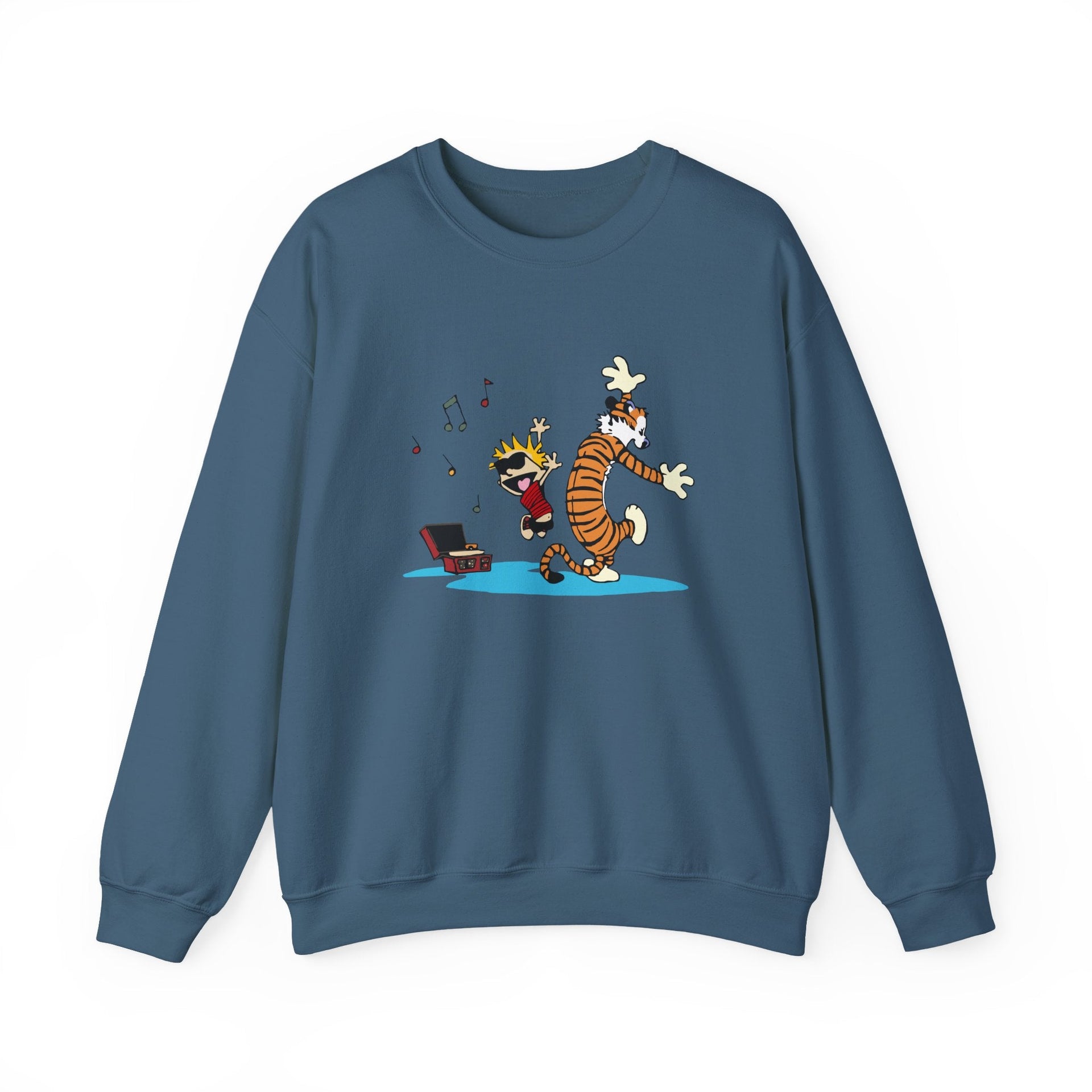 Dancing to Music Illustration Sweatshirt - Comics, Movies & Music - Harvey Ltd