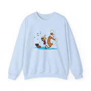 Dancing to Music Illustration Sweatshirt - Comics, Movies & Music - Harvey Ltd