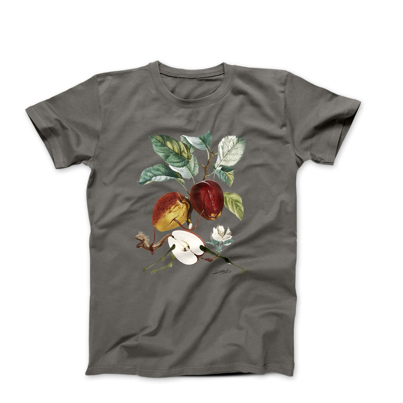 Dali Dragon Apple (1969) Artwork T-shirt - Greatest Artists - Harvey Ltd
