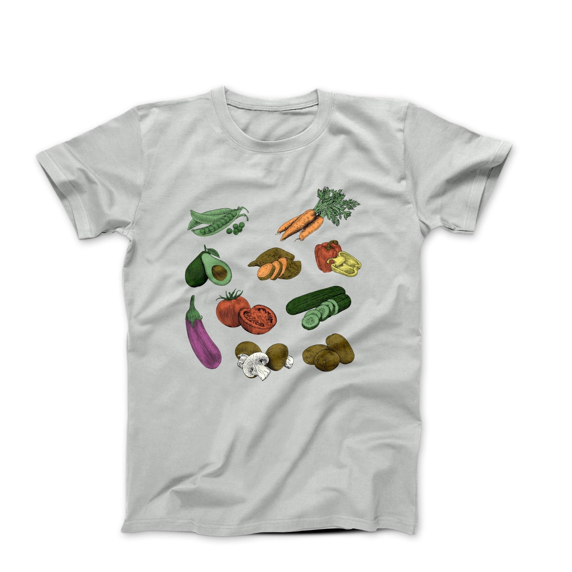 Farmers Market Illustration T-shirt - Plants, Garden & Food - Harvey Ltd