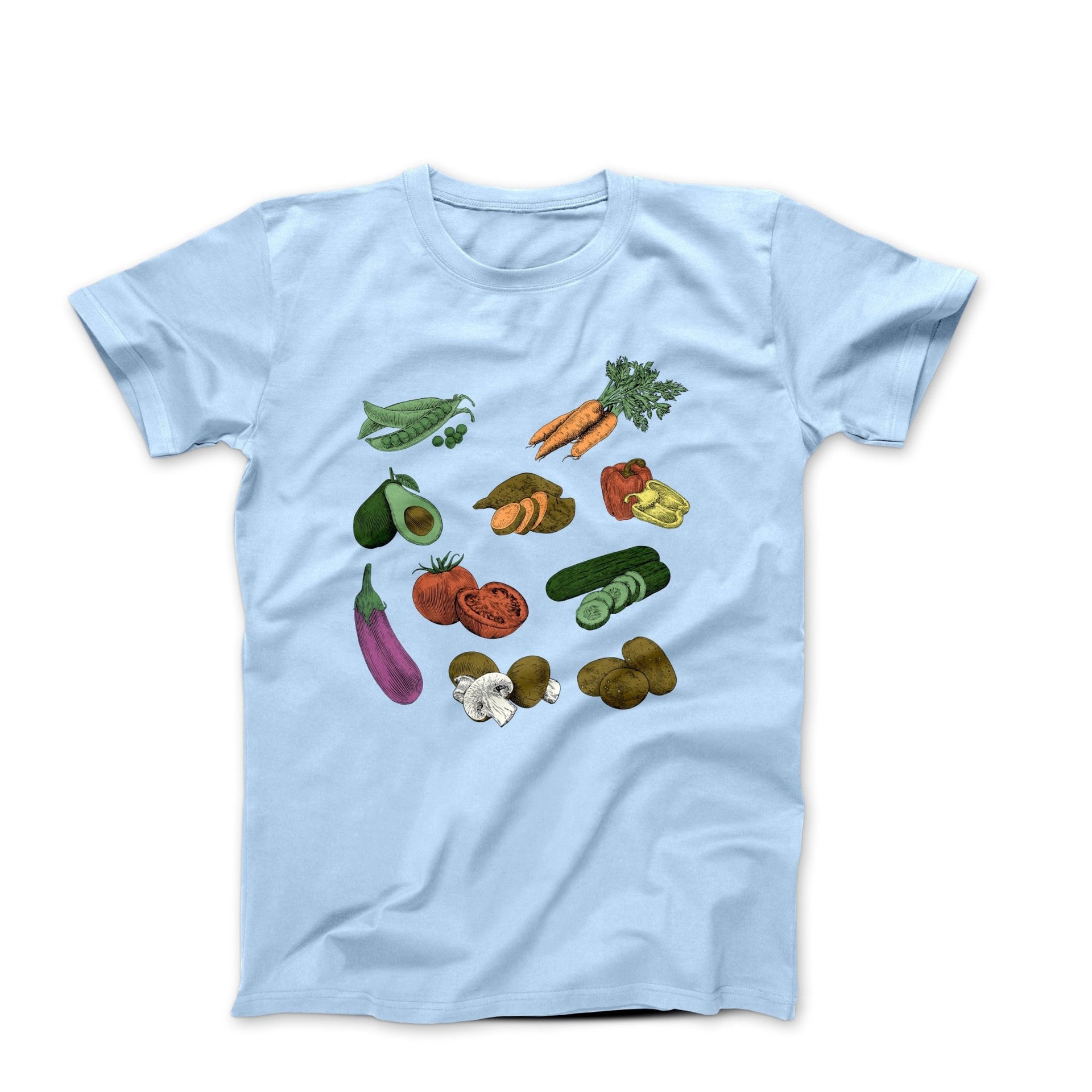 Farmers Market Illustration T-shirt - Plants, Garden & Food - Harvey Ltd