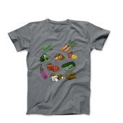 Farmers Market Illustration T-shirt - Plants, Garden & Food - Harvey Ltd