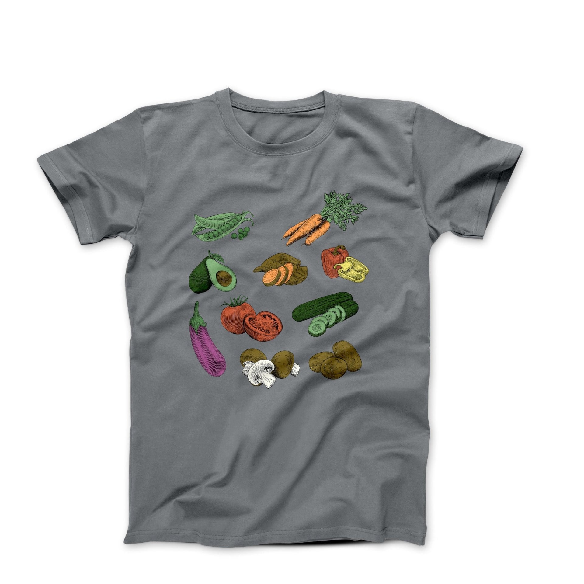 Farmers Market Illustration T-shirt - Plants, Garden & Food - Harvey Ltd