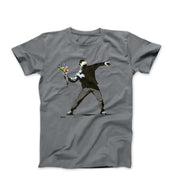 Banksy Flower Thrower Street Art T-shirt - Street, Pop & Media Art - Harvey Ltd