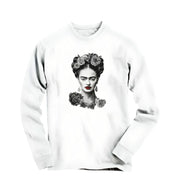 Frida With Flowers Portrait Long Sleeve Tee - Greatest Artists - Harvey Ltd