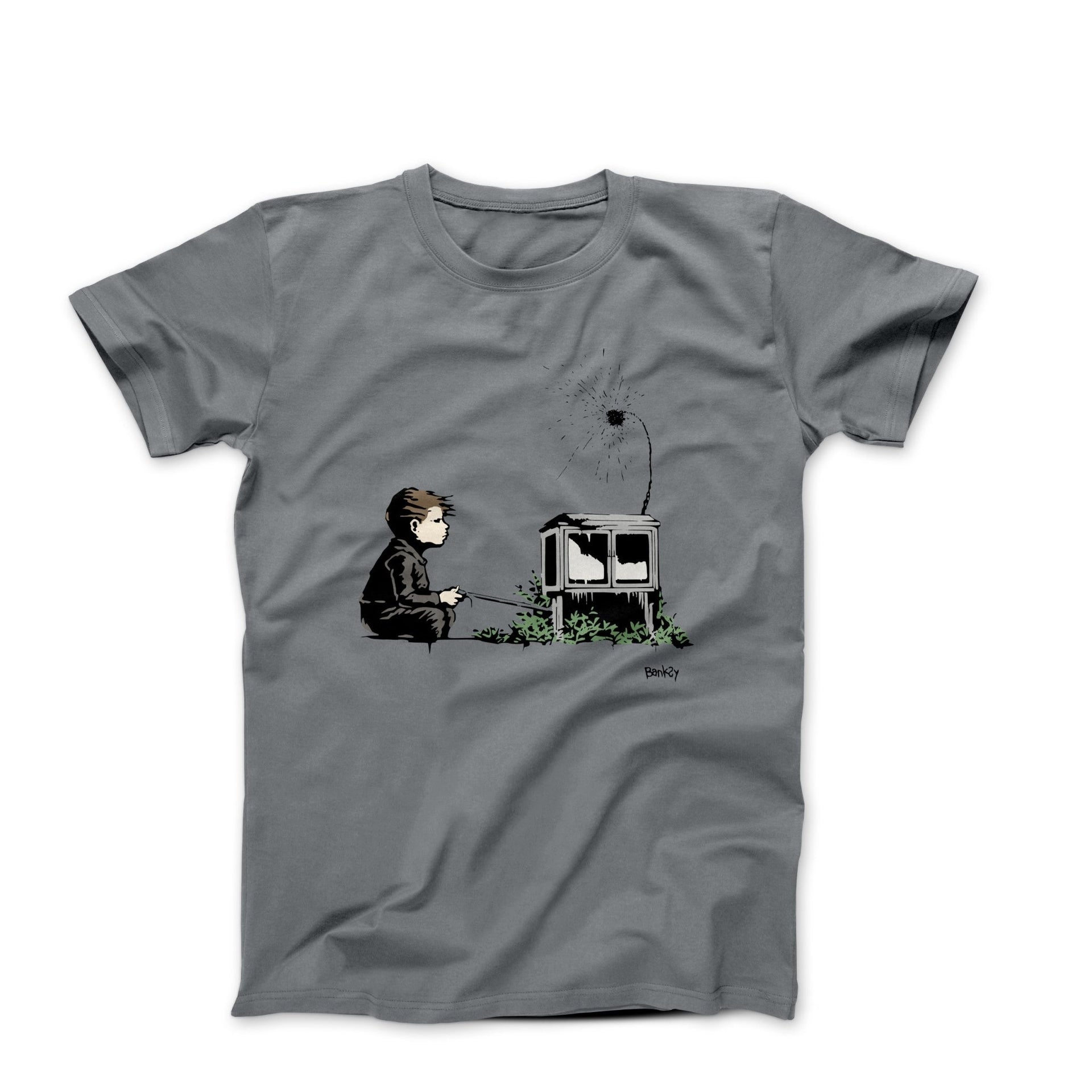 Banksy Original Gamer Street Art T-shirt - Street, Pop & Media Art - Harvey Ltd