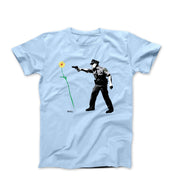 Banksy Halt Or I'll Shoot Street Art T-shirt - Street, Pop & Media Art - Harvey Ltd