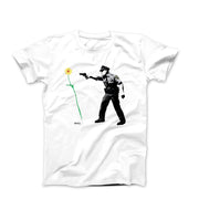 Banksy Halt Or I'll Shoot Street Art T-shirt - Street, Pop & Media Art - Harvey Ltd