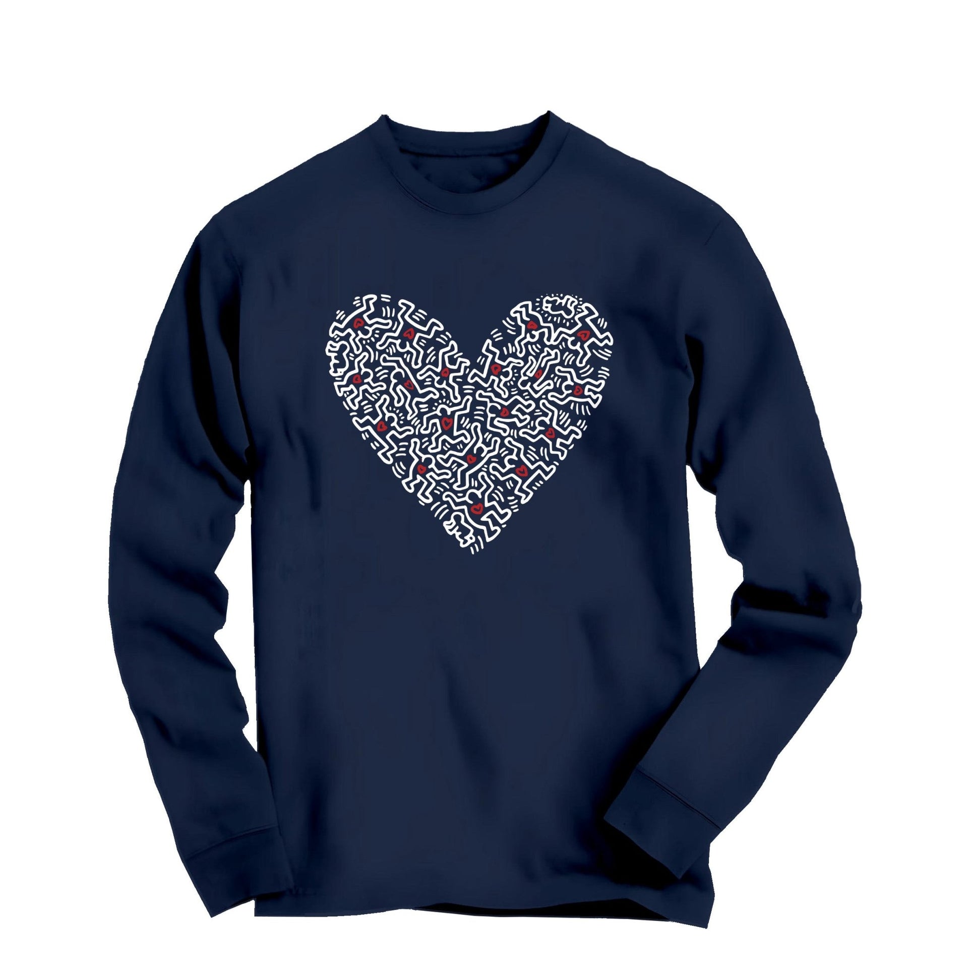 Heart of Men Long Sleeve Tee - Street, Pop & Media Art - Harvey Ltd