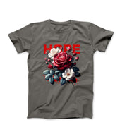 Hope Floral Illustration T-shirt - Plants, Garden & Food - Harvey Ltd